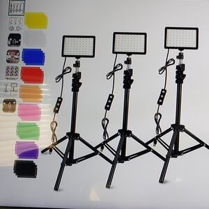 3 Pack Adjustable Tripods with Color Filters Brand New Open Box Only